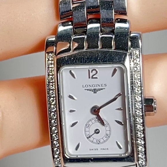 Longines Dolce Vita Diamond Steel Quartz Women's Watch Diamonds L5.155.0 - Picture 4 of 15